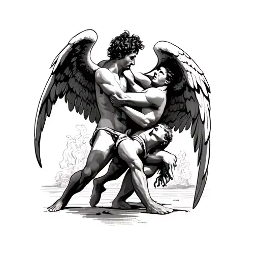 Jacob Wrestling With The Angel