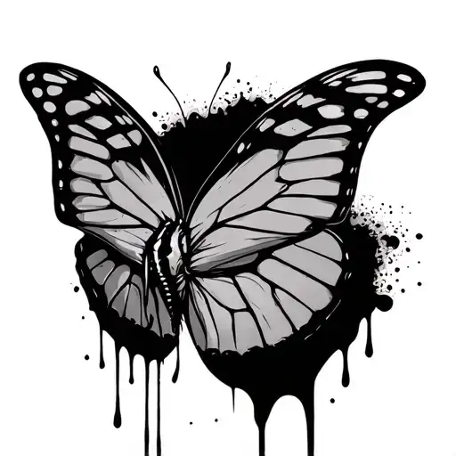 Buterfly Eating Blood