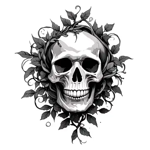 Vines Wrapping Around Skulls