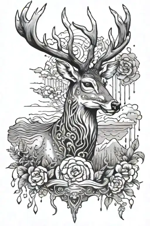 Rain Deer With Compus World Travel