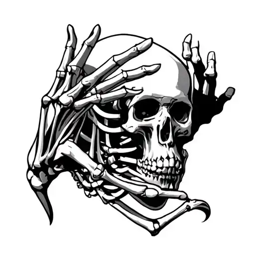 Sigilism Skeleton Reaching Out To Screen