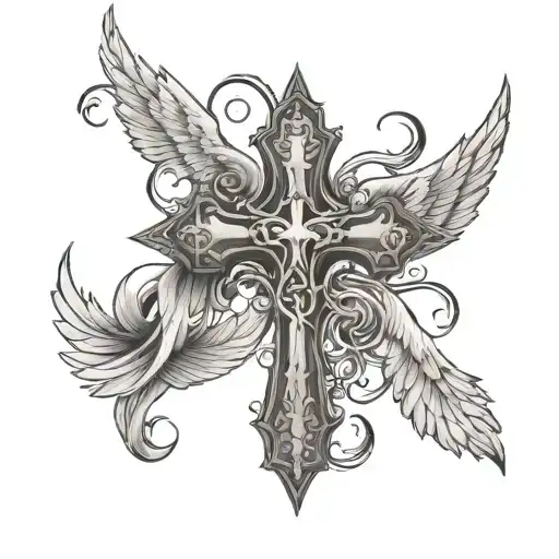 Cross And Wings