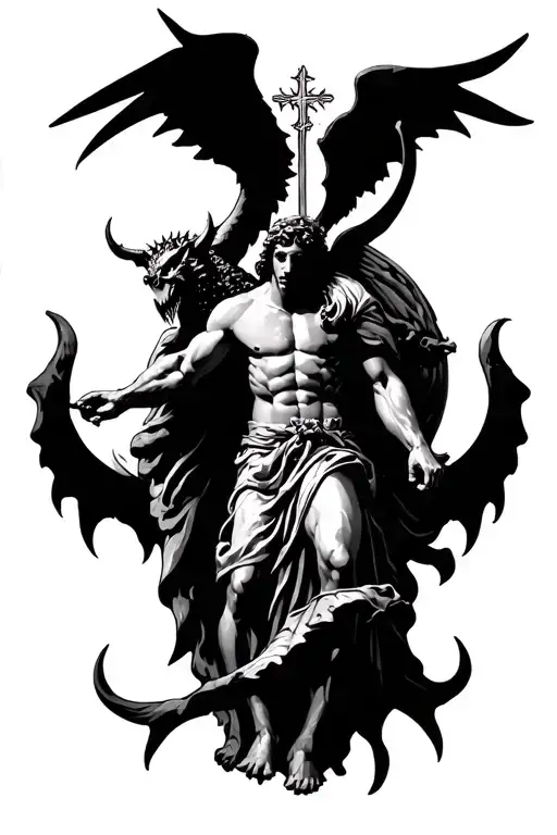Saint Michael Defeating Devil
