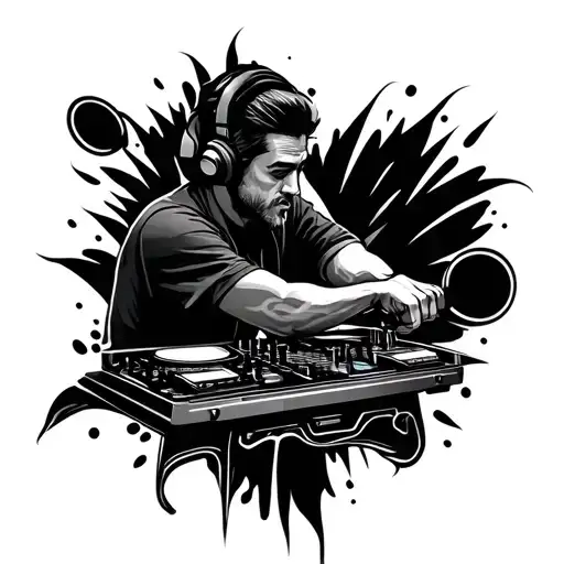 Dj Tattoo Design