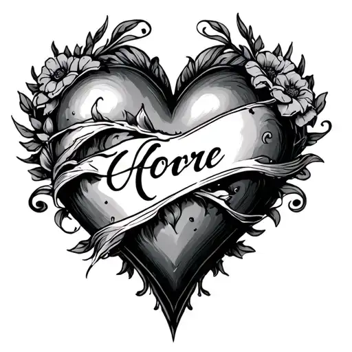 Name Inside A Heart