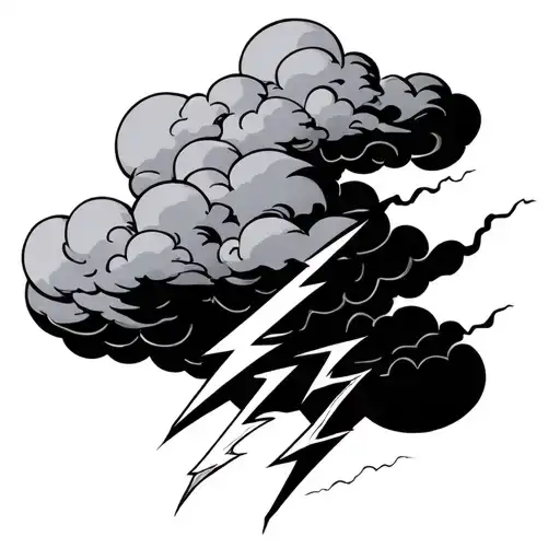 Cloud With Thunderbolt