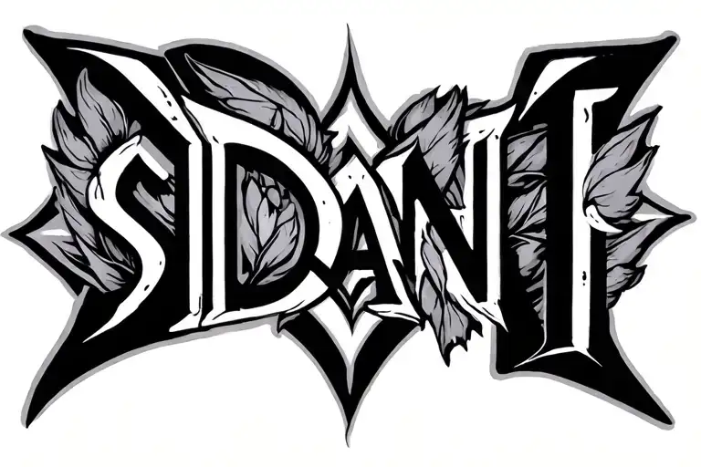 S I D D A N T H Letter Inside