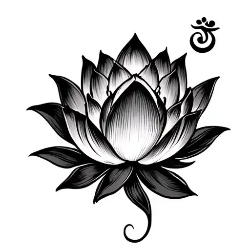 Aum Lotus Flower