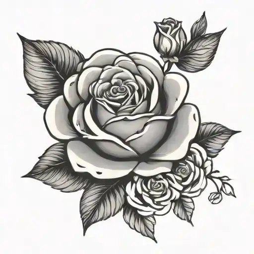 Rose With Ohana Means Family