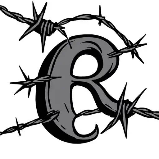 Barbed Wire With Semi Colon