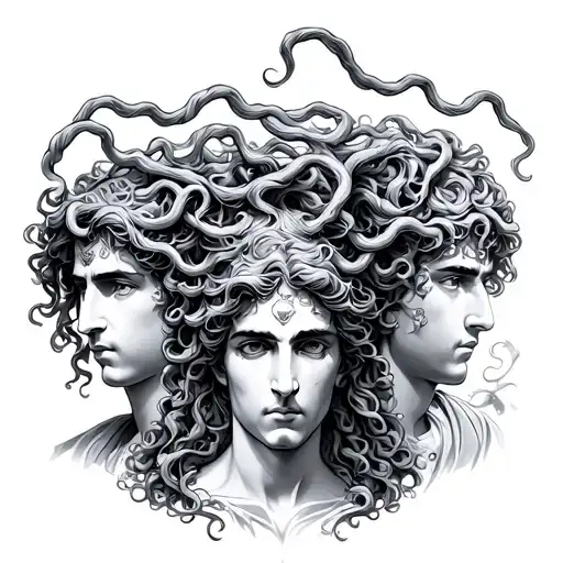 Medusa And 3 Greek Gods