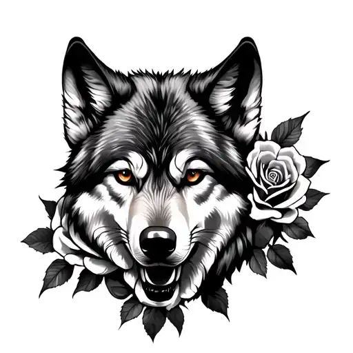 Wolf Face Roses