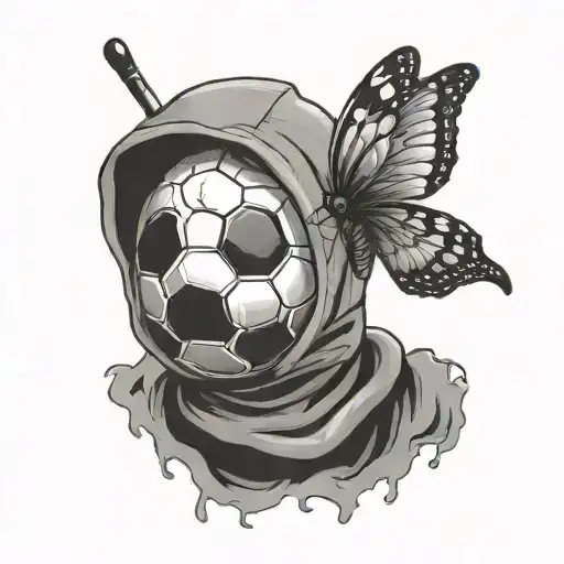 Soccer Ball Fart Fan In Balaclava Smoke Knife Butterfly