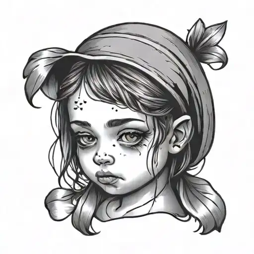 Small And Sad Girl