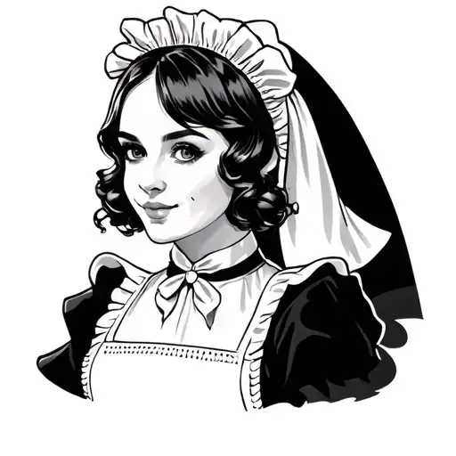 Working Proud Maid Girl