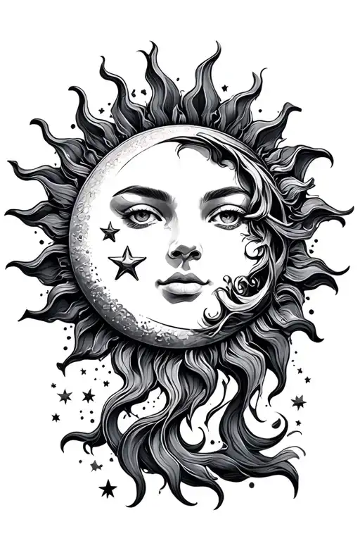 Sun Moon Stars Shining