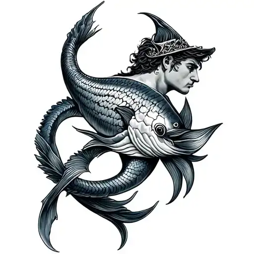Seaman Tattoo Meaning With Poseidon