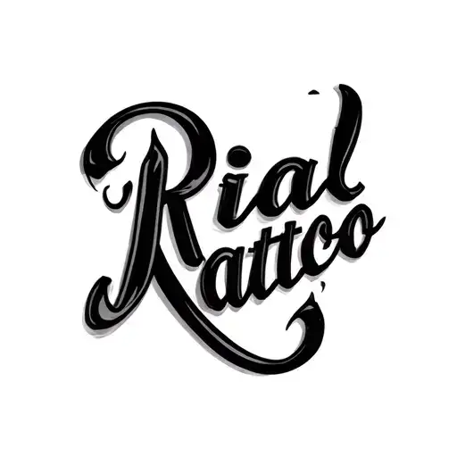 Best Tatoo Using Rial As The Name Written