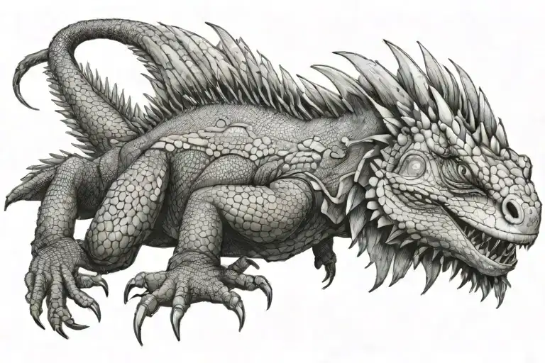 Iguana Dragon Full Size