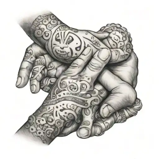 Hand Baby And Todler Grab Hand Mom