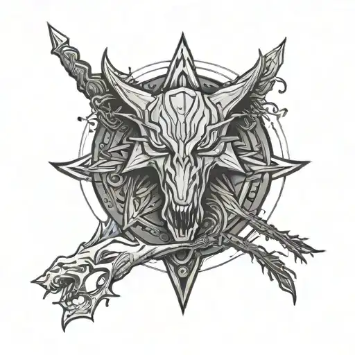 The Witcher Dotwork