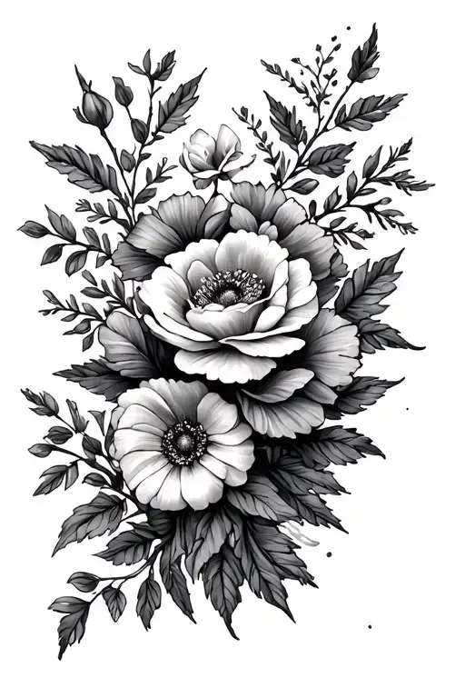 Birth Flowers Wrapped Sleeve