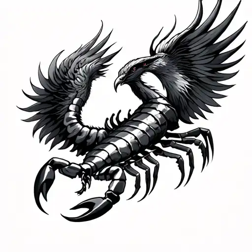Scorpion And Phoenix Rising