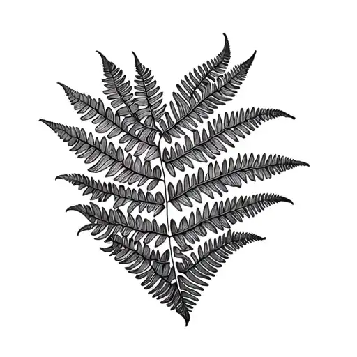 Horse Heart Fern Leaf