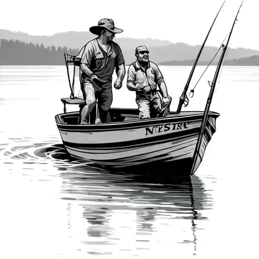 Loves Fishing On The Boat With His Dad