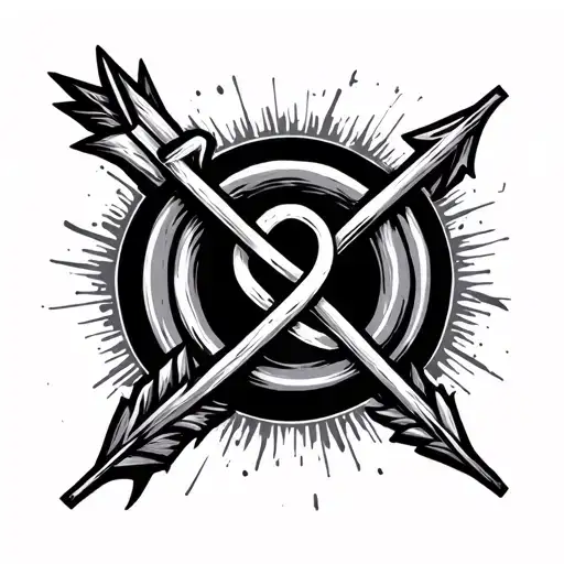 Arc With Arrow With 8 And Point Knot