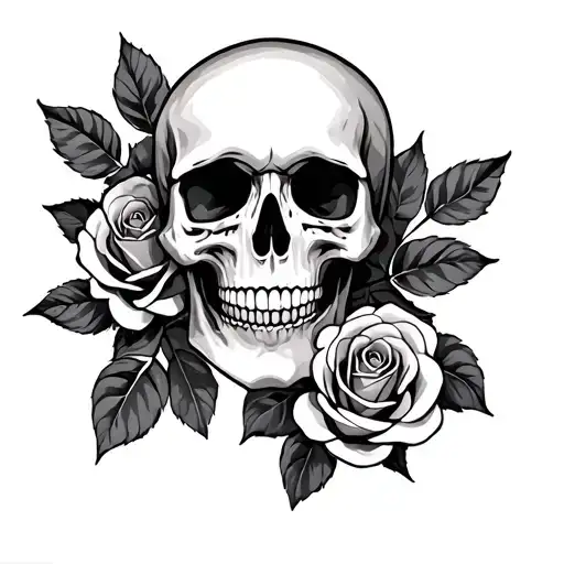 Skull And Roses