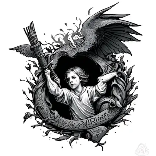Slytherin With A Gryffindor Trying To Escape Through The Slytherin Tattooo