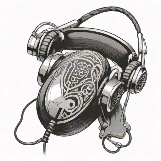 Dj Headphones With Record