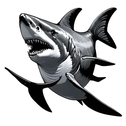 A Little Swimming Shark Swimming