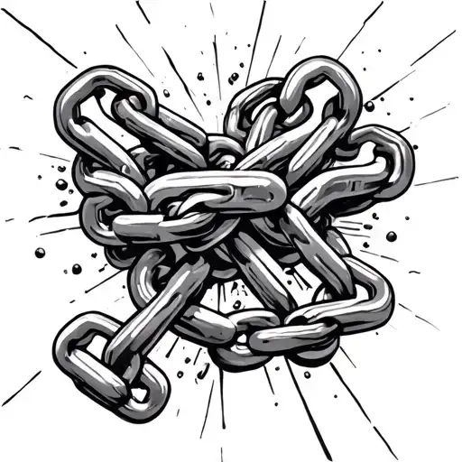 Breaking Chain For Freedom Drugs Addicted