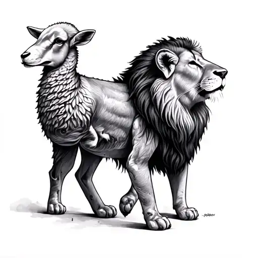 Lion And Lamb