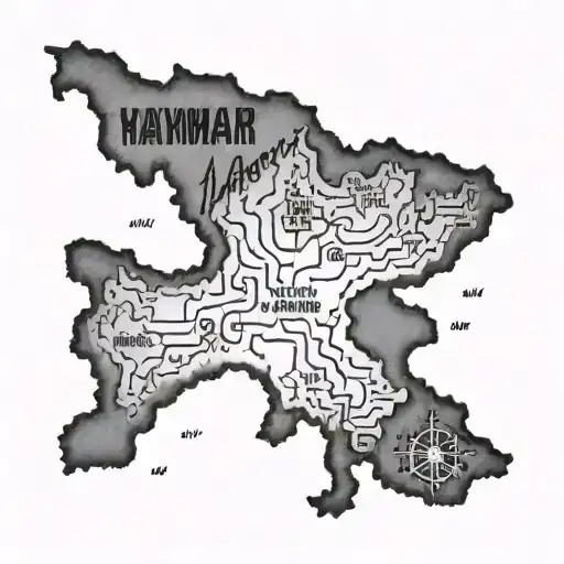 Myanmar Map In Aloungphayar