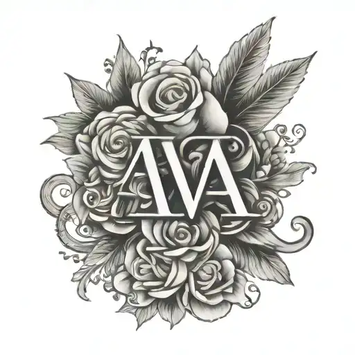 Ava Mixed Letters A