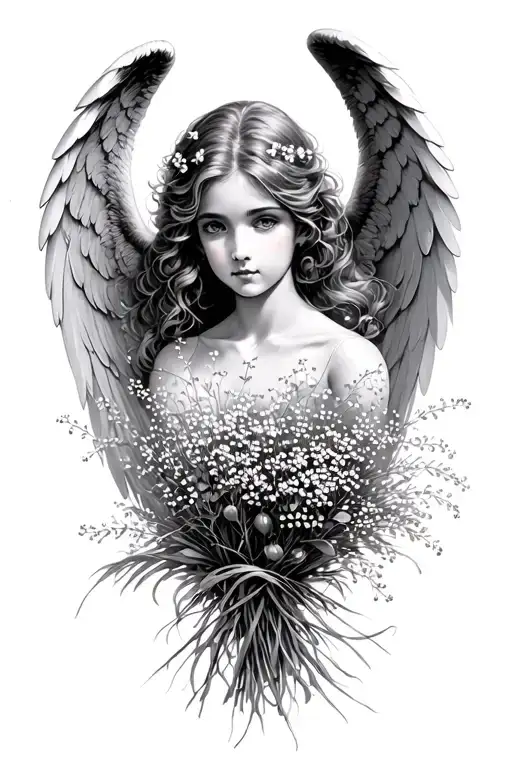 Angel Hair And Baby's Breath Bouquet