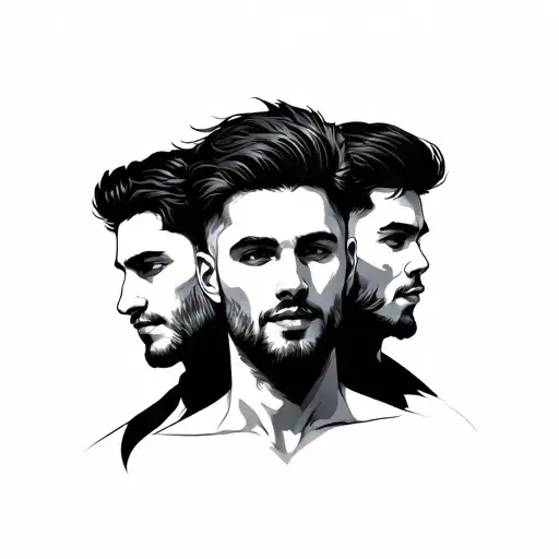 Minimalist Tattoo For A Group Of Male Friends