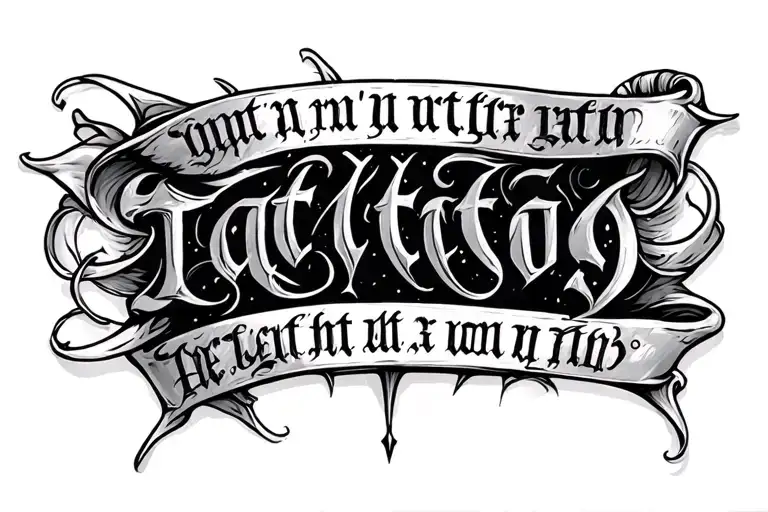 Roman Numerals And Bible Verse Written Inside