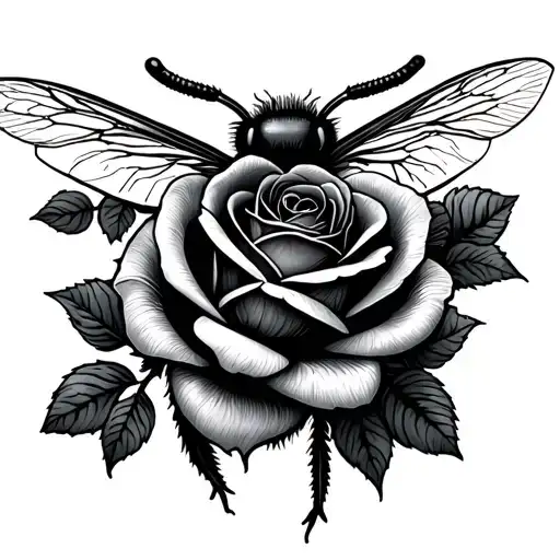 Bee And Rose