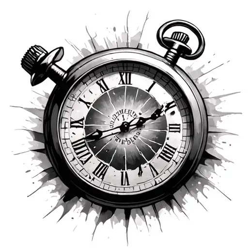 Stop Watch Broken And Healed