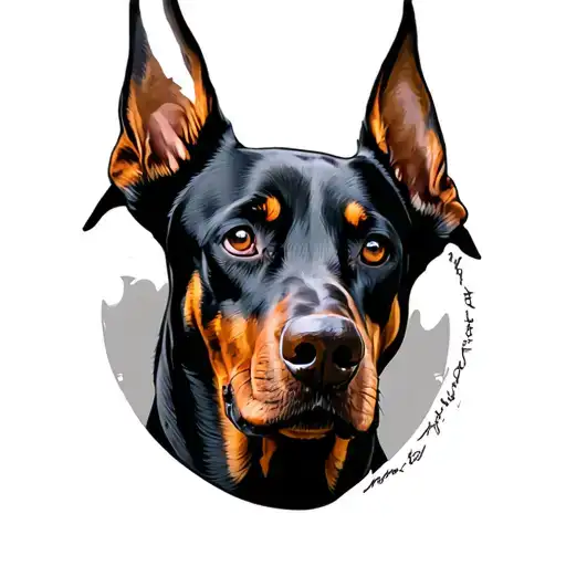 Black And Tan Doberman Named Arya