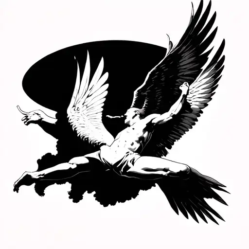 Icarus Falling Reaching