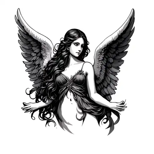 Woman Angel Wings