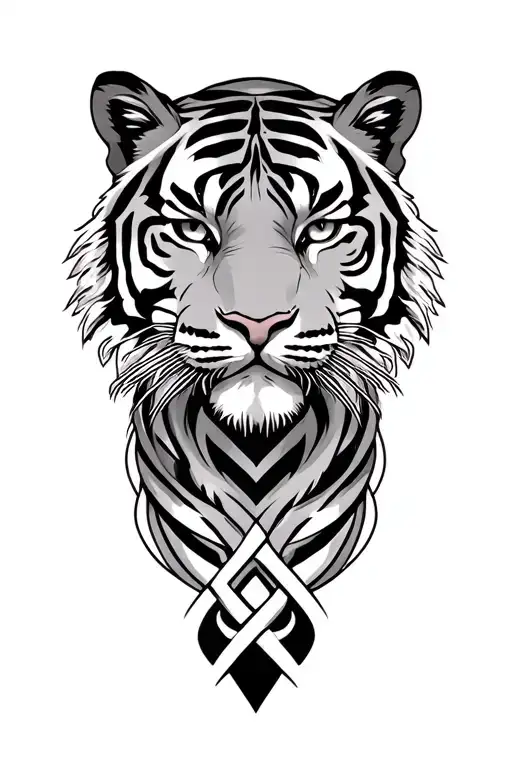 Tiger On Armour Trinity Knot Weave