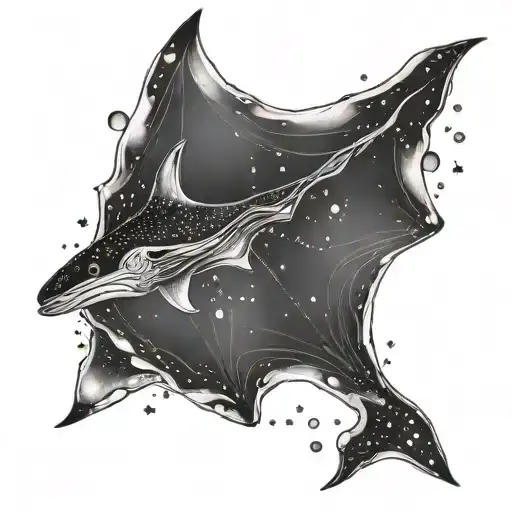 Virginia Constellation With A Manta Ray