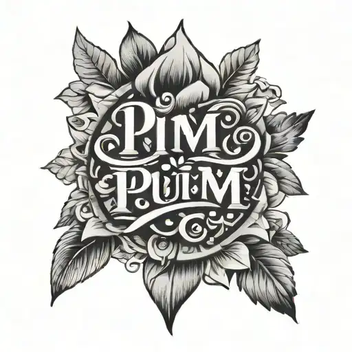 Text 'Pim Pam Pum'