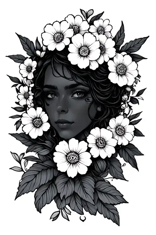 Flower Person Doodle
